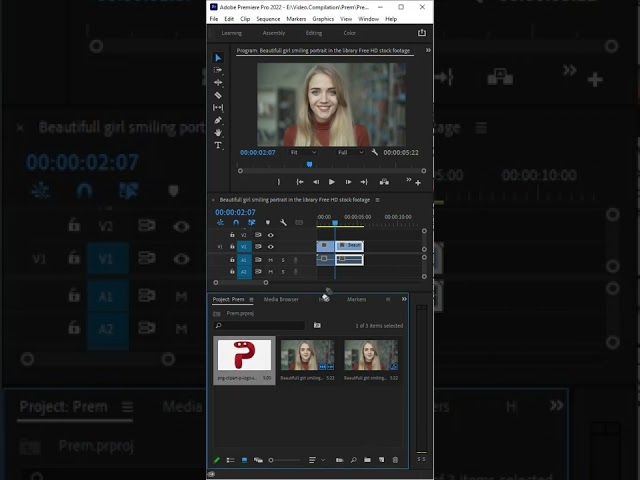Premiere pro tutorial   How to add an image to a video #Shorts #trending #premiere