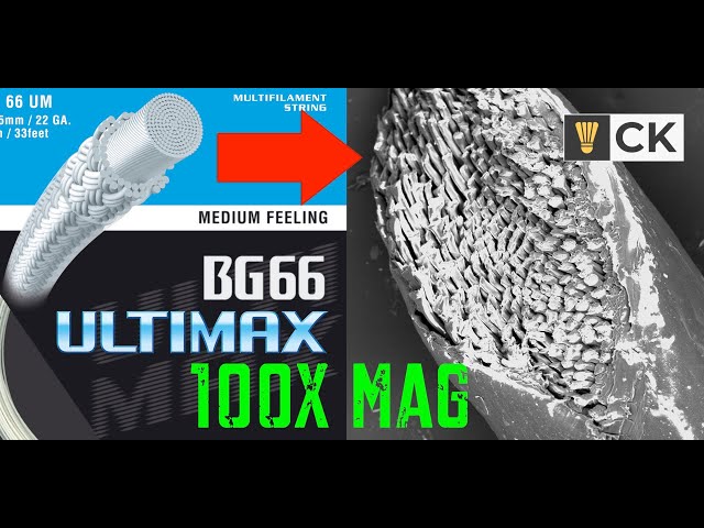 Yonex Badminton String under the microscope #Shorts