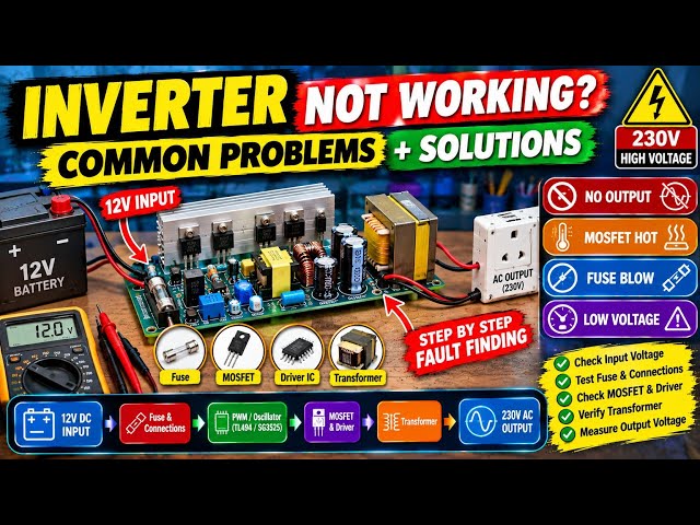 Inverter Circuit Troubleshooting | Common Problems & Solutions