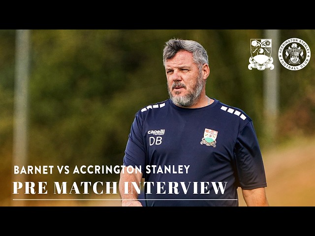 Dean Brennan Pre Match Accrington Stanley