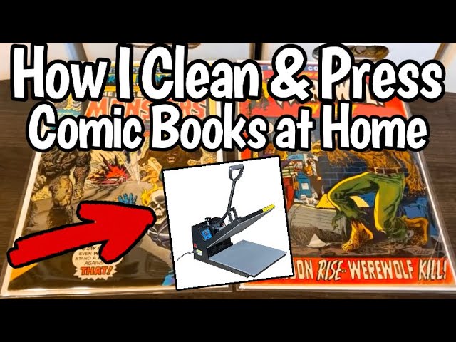 How I Clean & Press Comic Books at Home