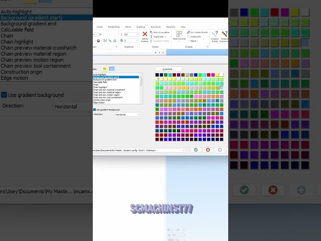 Mastercam Background Color Change