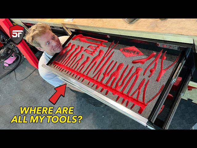 I Organised Colin Furze's NEW WORKSHOP Sealey Tool Drawers!