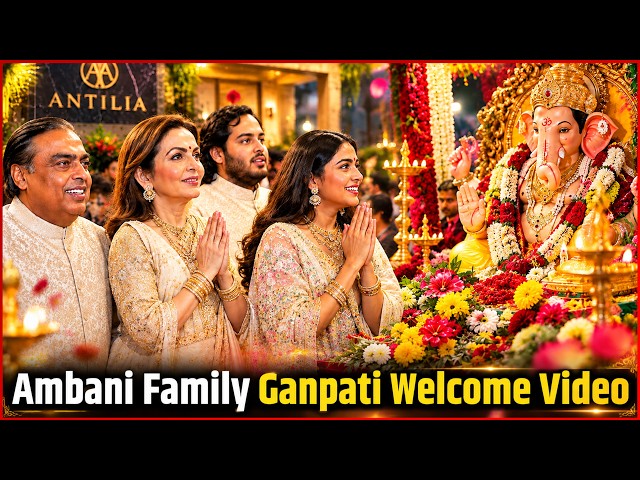 Ambani Family Welcomes Ganpati Bappa Full Video 2026 🙏