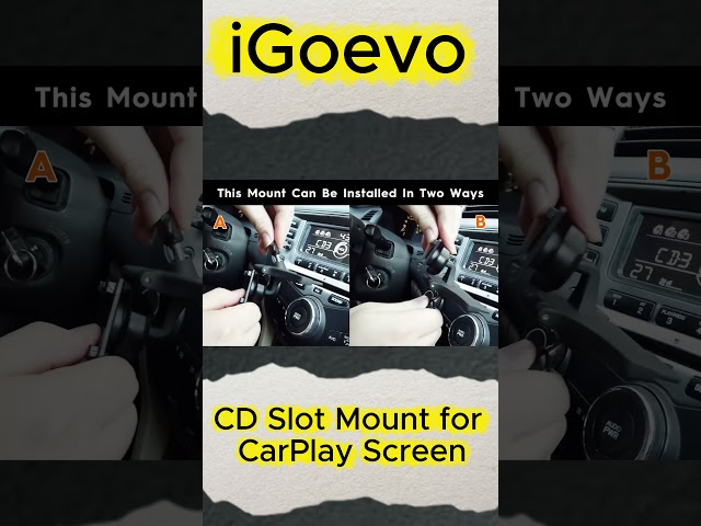 Igoevo CD Slot Mount For CarPlay Screen