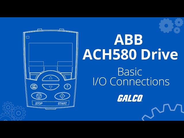 ABB ACH580 HVAC Drive Basic I/O Connections