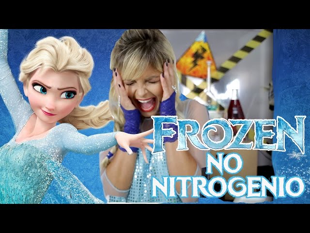 Elsa do Frozen no Nitrogênio Líquido