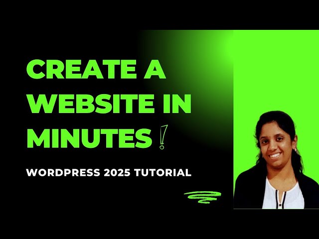 Create a Website in Minutes: Step-by-Step WordPress Tutorial for Beginners in Tamil (2025)