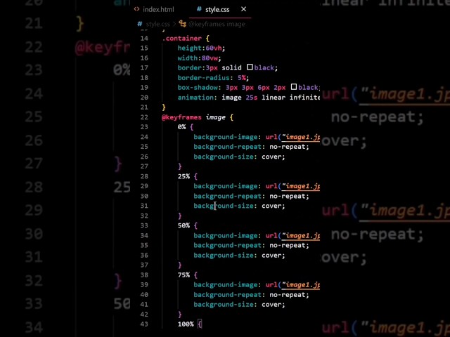 Carausal Annimation in css  #html #css #coding #programming #webdevelopment #webdesign #shorts