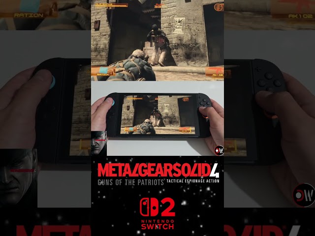 METAL GEAR SOLID 4 Switch 2 Performance: Handheld Gameplay