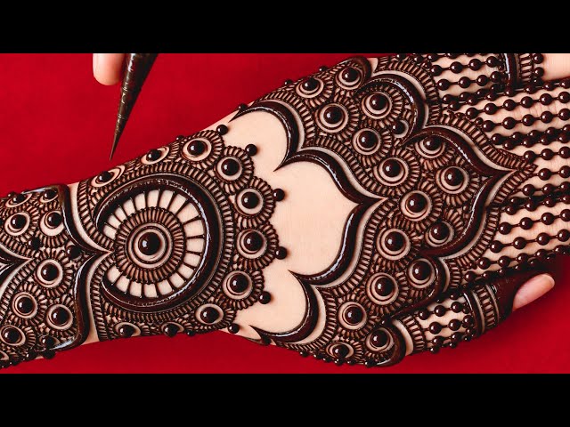 Very Beautiful Back Hand Mehndi Design||Mehendi Design Simple||Unique Aesthetic Mehndi Design 