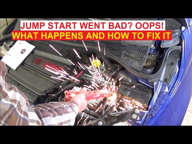 What happens when you Jump Start your car the WRONG WAY!