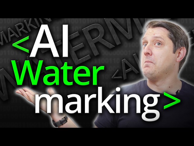 How Watermarks Track AI Generated Content - Computerphile