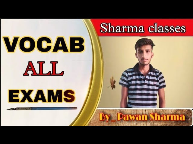 Top Vocabulary Show#01 By-Pawan sharma| Sharma Classes