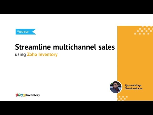 Manage orders from multiple online channels with Zoho Inventory