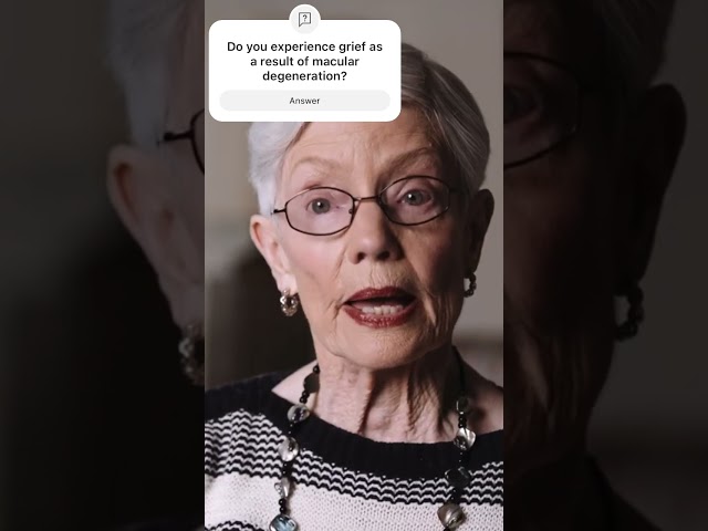 Liz Tully speaks about the grief of macular degeneration
