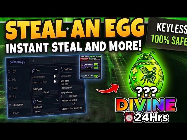 [🧪NEW!] STEAL AN EGG SCRIPT🥚🔥-2026 | KEYLESS | AUTO STEAL | AUTO DRONES | GODMODE AND MORE! 