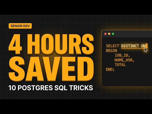 This SQL Trick Saved Me 4 Hours a Week (Postgres)