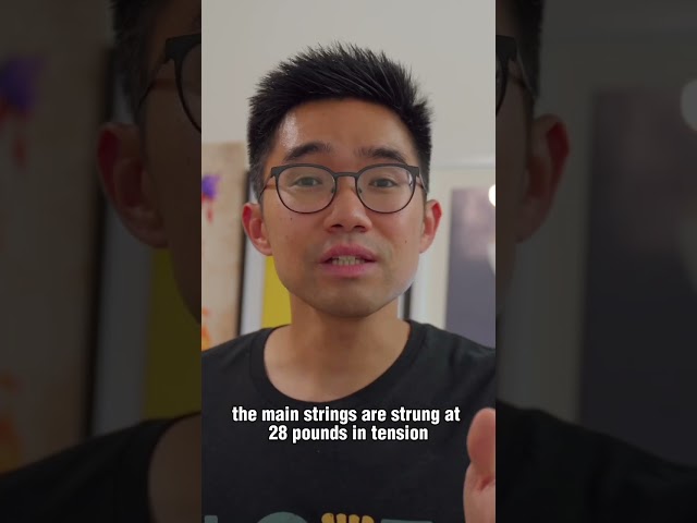 Why are there 2 numbers when asked about racket string tensions?  #badminton #badmintonstring