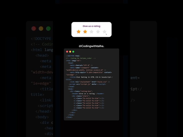 Boost Your Website's Appeal with Review Stars ⭐ | HTML/CSS Tutorial