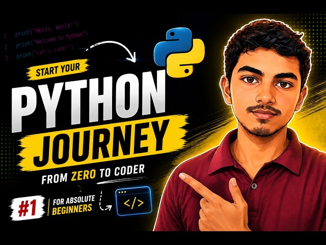 Learn Python From Scratch 🐍 | Python for Absolute Beginners