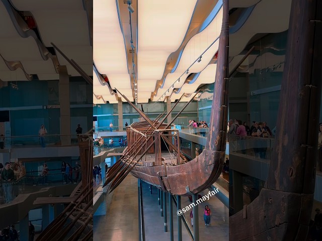 The 4600 year old Solar Boat of King Khufu discovered at the southern base of the great pyramid