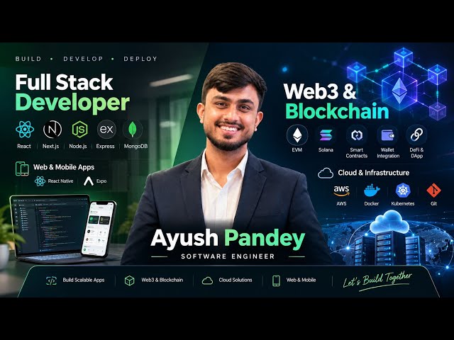 Software Engineer | Full Stack + Web3 | React, Node.js, Solana & EVM #Web3 #Blockchain