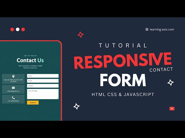 Responsive Contact Form | HTML & CSS | Web Development