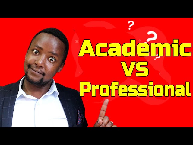 Difference Between Academic and Professional Qualification CV writing