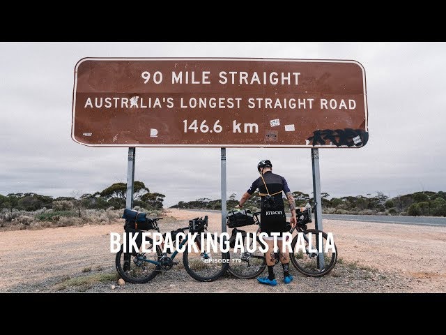 CYCLING AUSTRALIA'S LONGEST STRAIGHT ROAD - Bikepacking Australia Pt.7