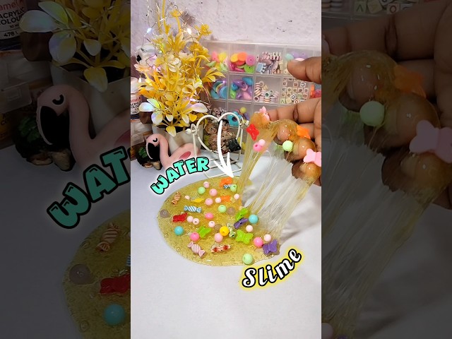 Fluffy 😍 Water Slime💦 | How to make slime| No Glue slime #trending #shorts #youtubeshorts