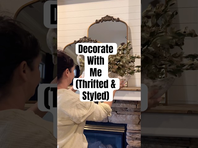 Transforming this space. Thrifted home decor | thrifted upcycled styled | budget friendly decorating