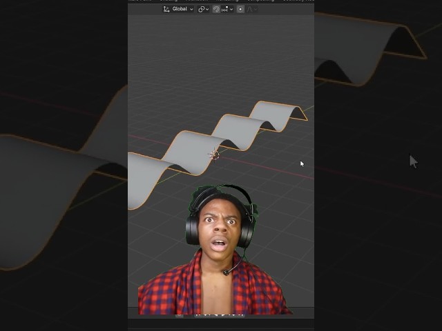 How to make a Wave Model in Blender 4.3 #blender #tutorial #b3d