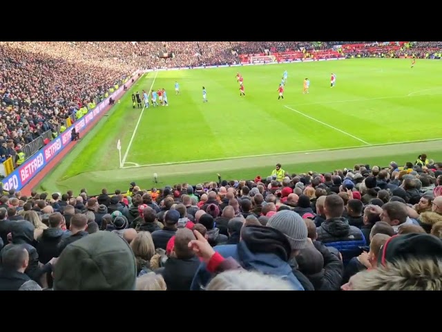 2 goals, CRAZY Reaction from the STANDS vs Man City