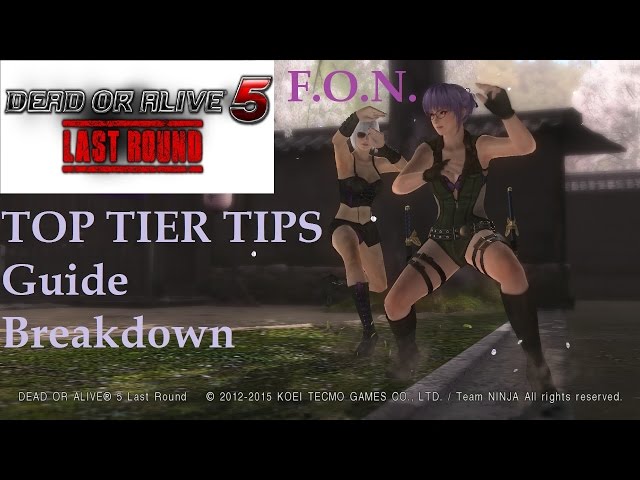 Dead or Alive 5 Last Round - Beginner Guide