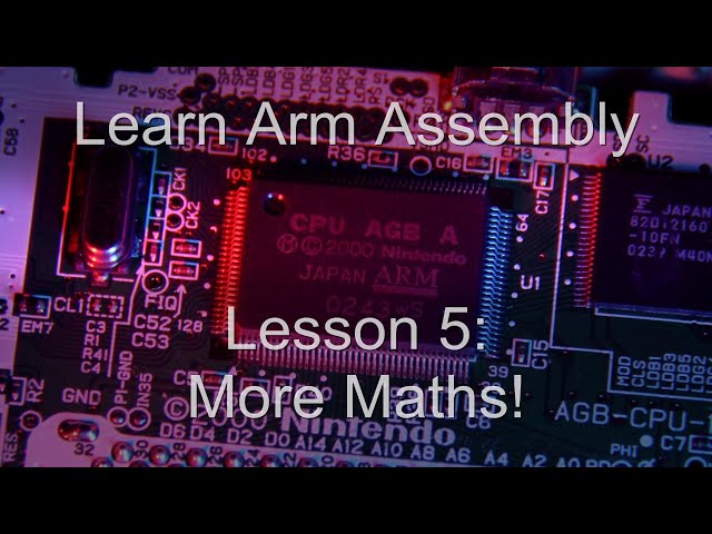 ARM Assembly Tutorial... Lesson 5 - More Maths!