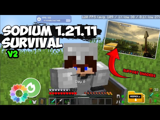 BEST MODPACK SURVIVAL FOR 1.21.11 V2 || EASY DOWNLOAD LINK  🔥