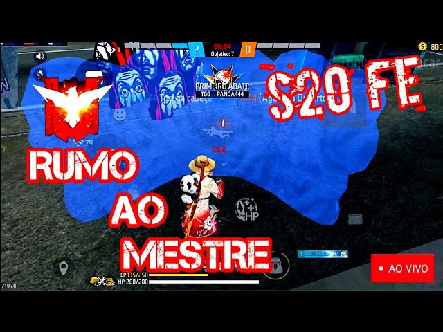 JOGANDO FREEFIRE NO S20 FE - RUMO AO MESTRE