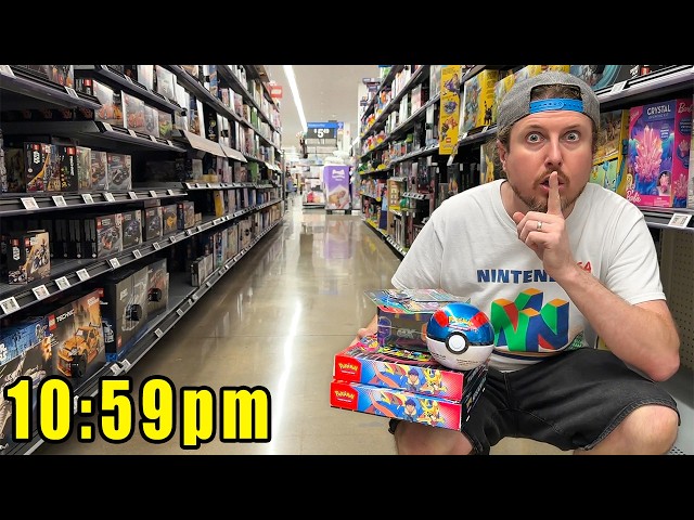 Late Night Pokemon Card Hunting in Walmart! (Lucky Opening)