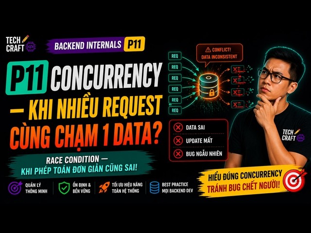 🔒⚙️ Backend Internals P11: Concurrency — When Multiple Requests Touch One