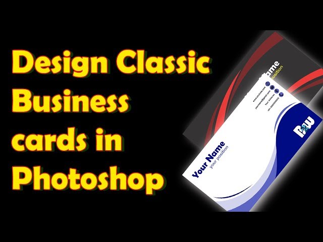 Designing a Business Card in Photoshop !! Design Classic Business Cards ! #businesscard #card