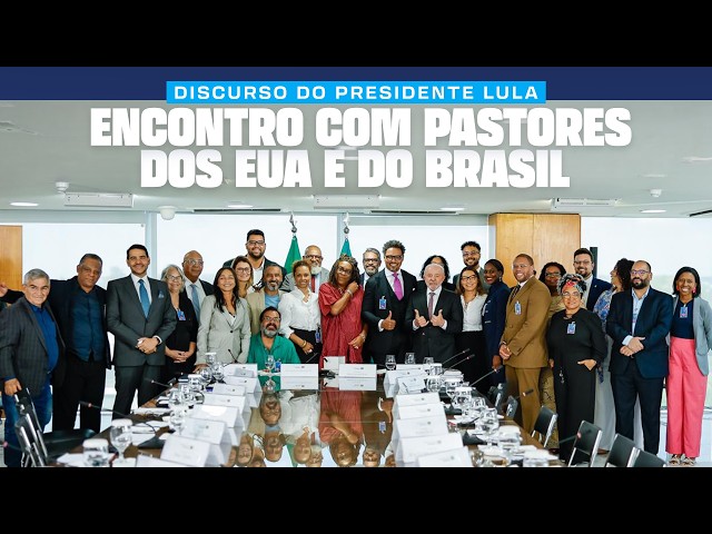 Meeting with U.S. pastors and Brazilian pastors from the Front of Evangelicals for the Rule of Law