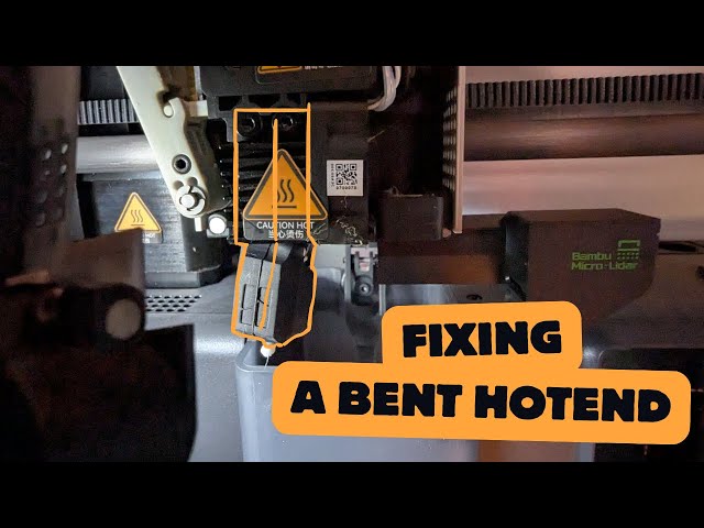 Fixing a Bent Hotend on My Bambu Lab X1C (Quick Repair!)