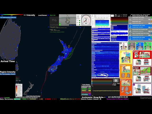 Real-Time New Zealand Earthquake Monitoring | GlobalQuake
