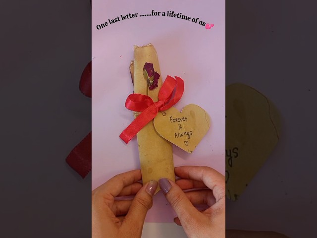 Diy vintage aesthetic love letter 💌 | Easy birthday card ideas#handmade #vintage #diy