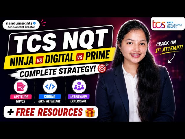 TCS NQT 2026 Ultimate Preparation Kit 🚀 | Pattern, Topics, Free PDFs & Resume Strategy!