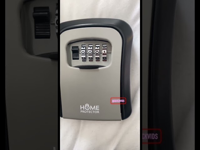 How to change code on a key safe.