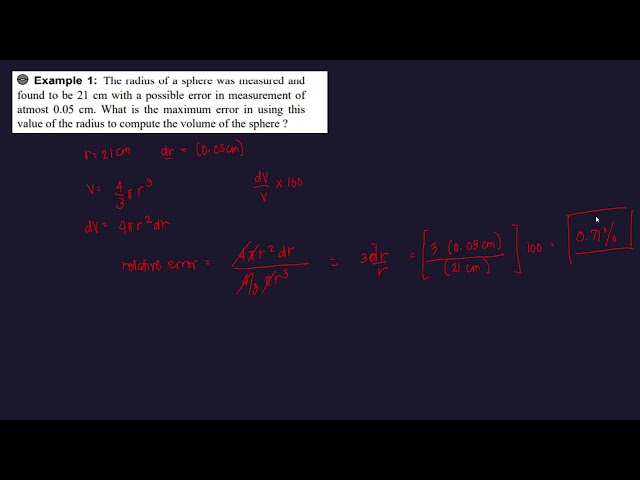 Tangent and Normal   Relative Error