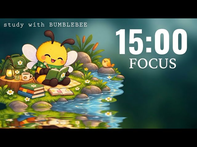  STUDY WITH ME FOR 15 MINUTES 📚 | 15 MIN FOCUS TIMER 