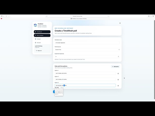 TimeMesh Demo